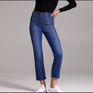 Denim Forum high rise peachy straight
